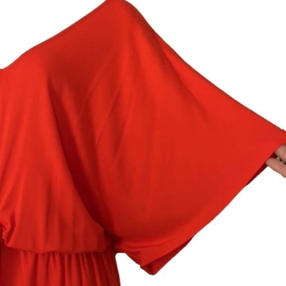 NWT VENUS Front Knot Dress in Orange - Picture 6 of 7